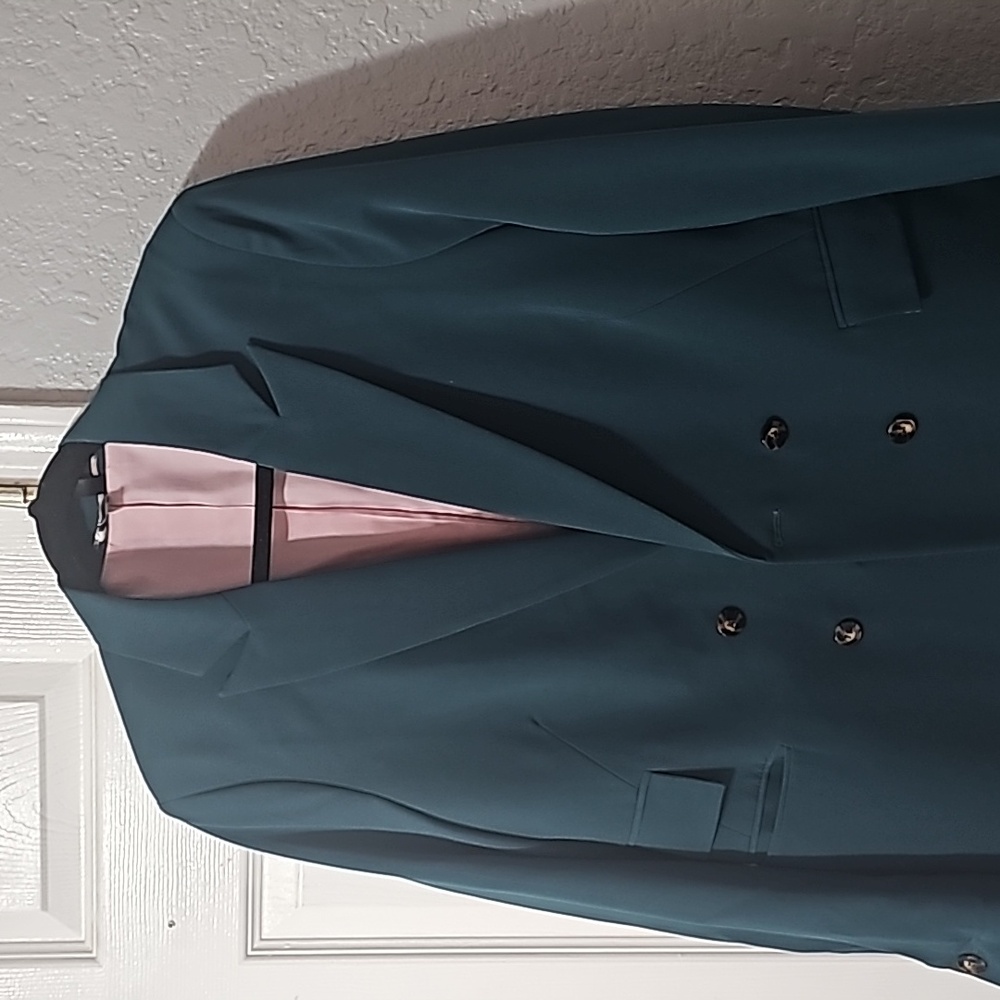 Topshop Teal Blazer size 12